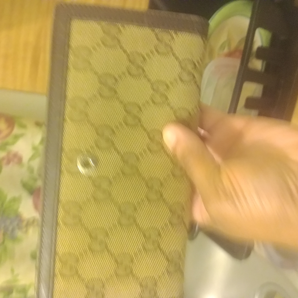 Gucci Beige and Dark Brown Wallet